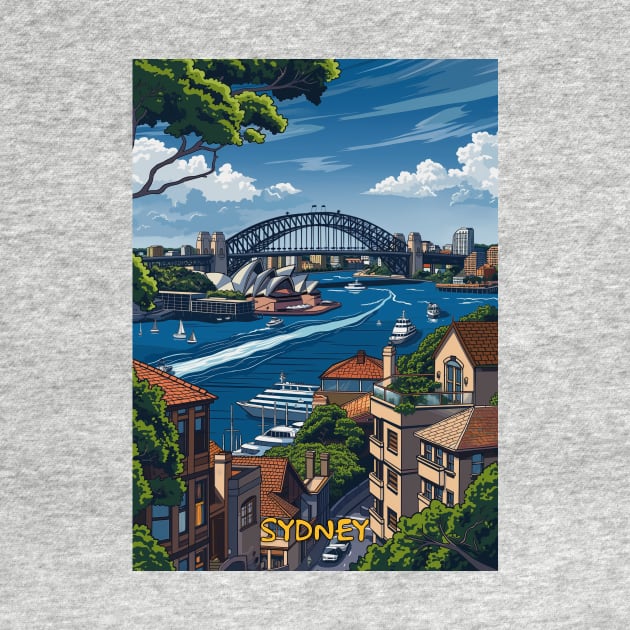 Sydney Cartoon Style by Durro